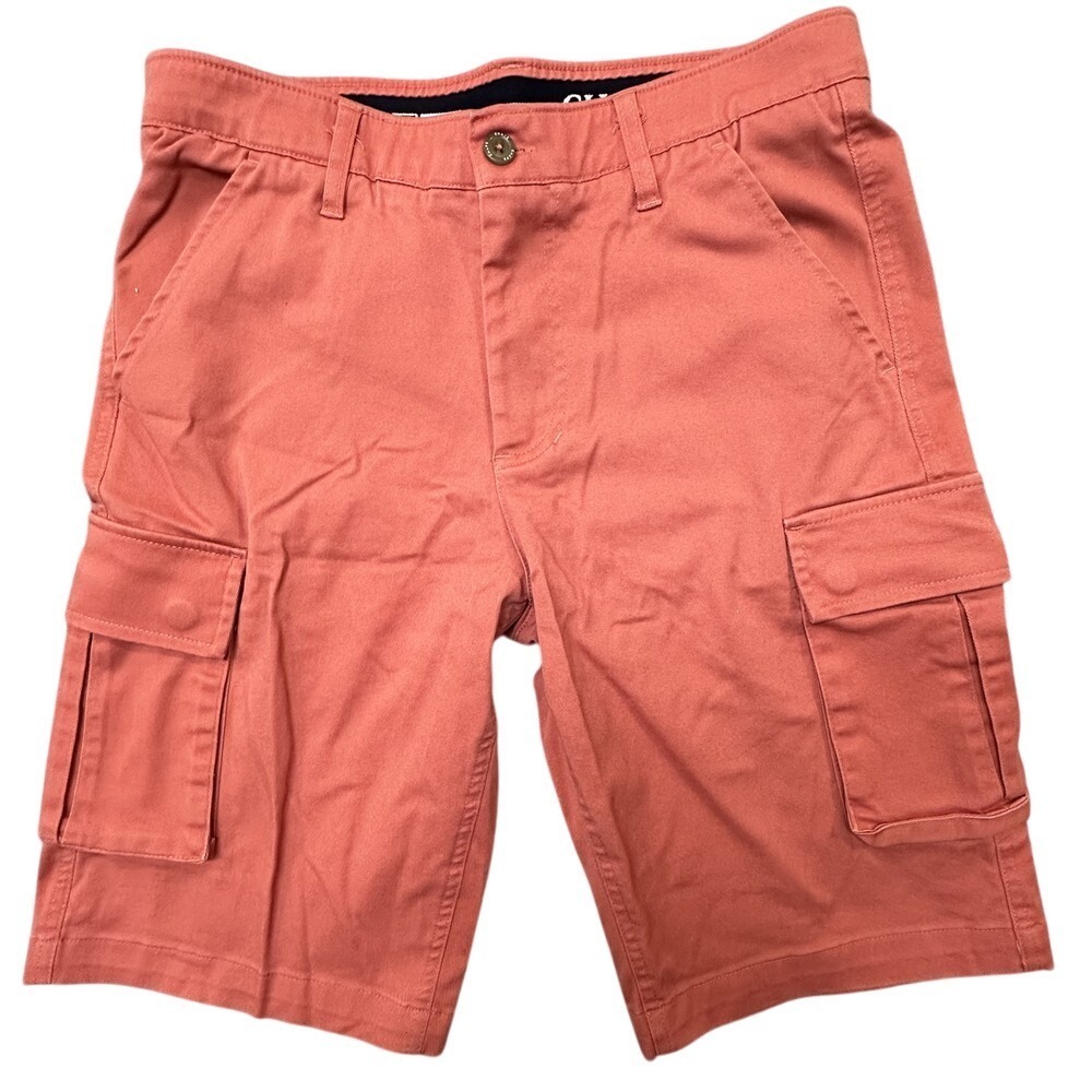 Chaps Shorts Boys Size XL 14/16 Twill Cargo Nantucket Red‎
